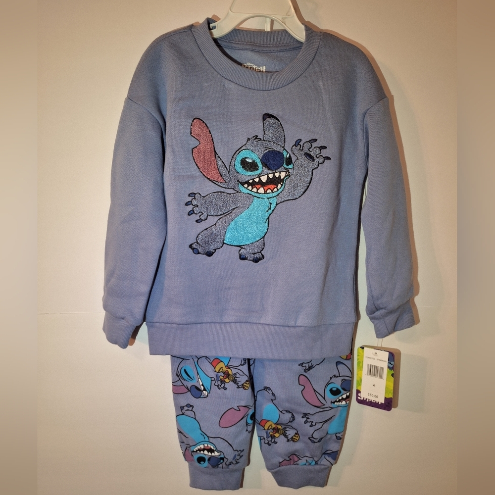 Disney Stitch Pant Set Size 4
